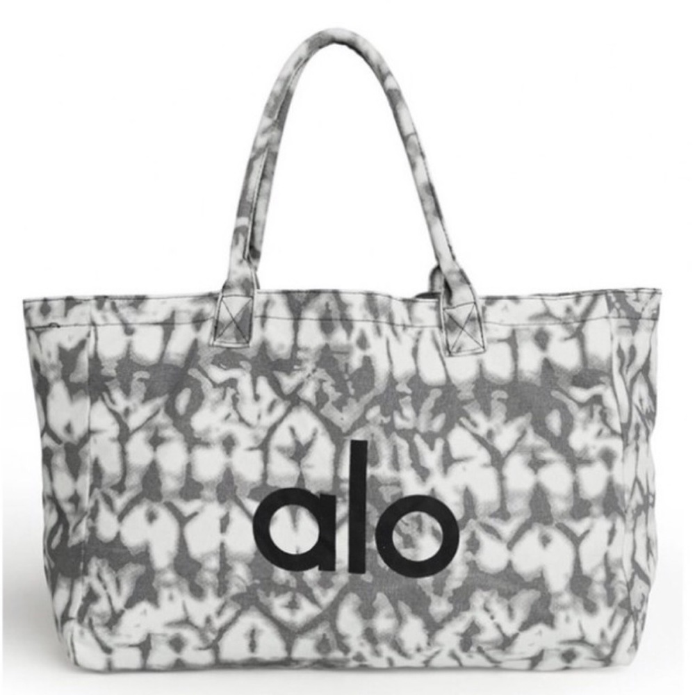 Alo Yoga Grey Tie Dye Shopper Tote Bag - Picture 2 of 12